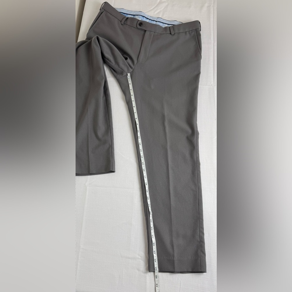 PETER MILLAR Charlotte Performance Trouser Pants Gray 35x30 (29.5”) - Picture 13 of 16